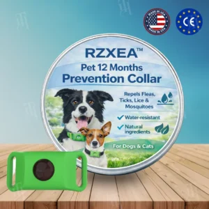 RZXEA™ 12-Month Natural Prevention Collar 🌿 Vet-Grade Plant Formula | Flea & Tick Defense