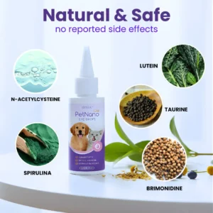 👁️ Clear Cloudy Eyes & Tear Stains | RZXEA™ PetNano Eye Drops
