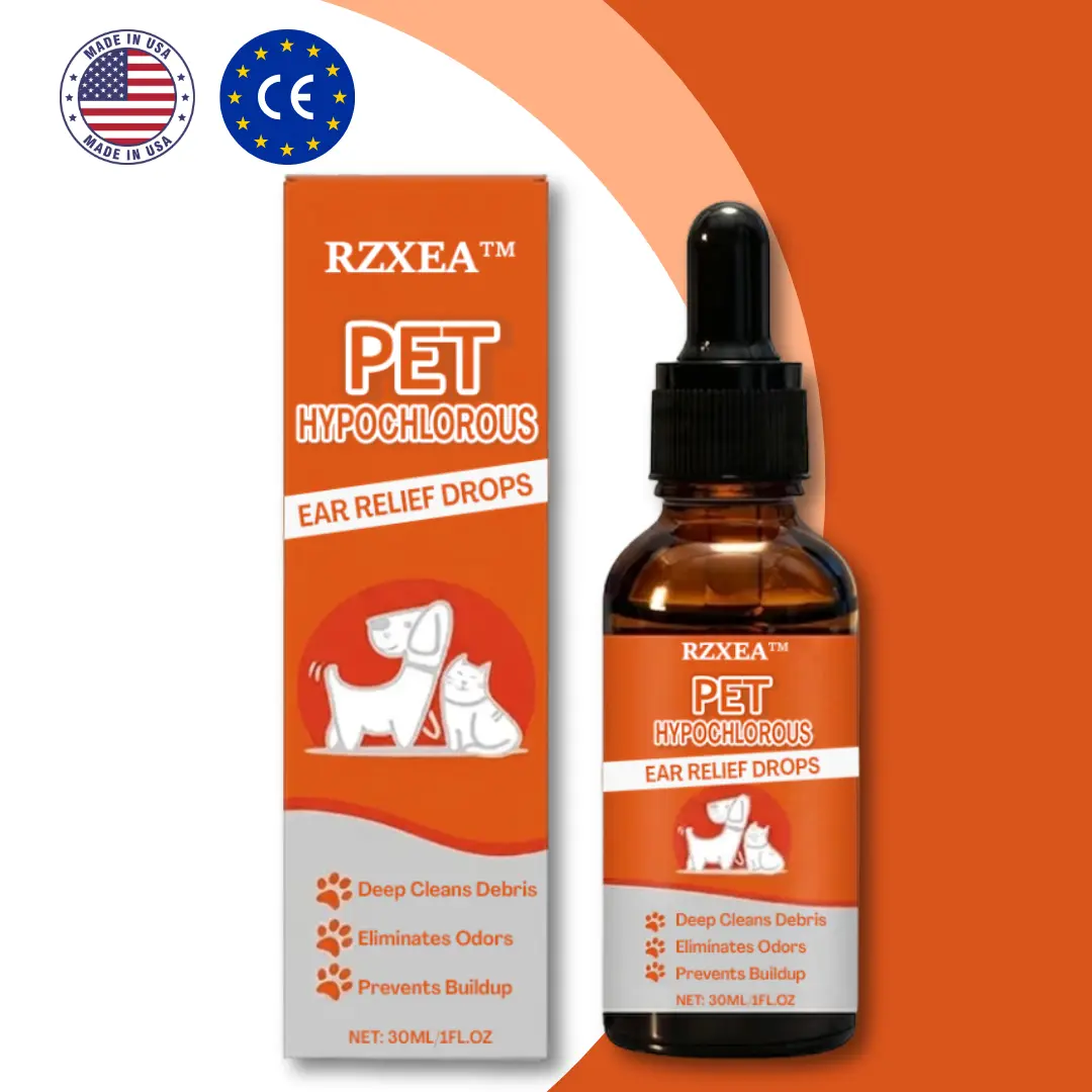 🐾 Stop the Scratching, Soothe the Ears | RZXEA™ Pet Hypochlorous Ear Relief Drops