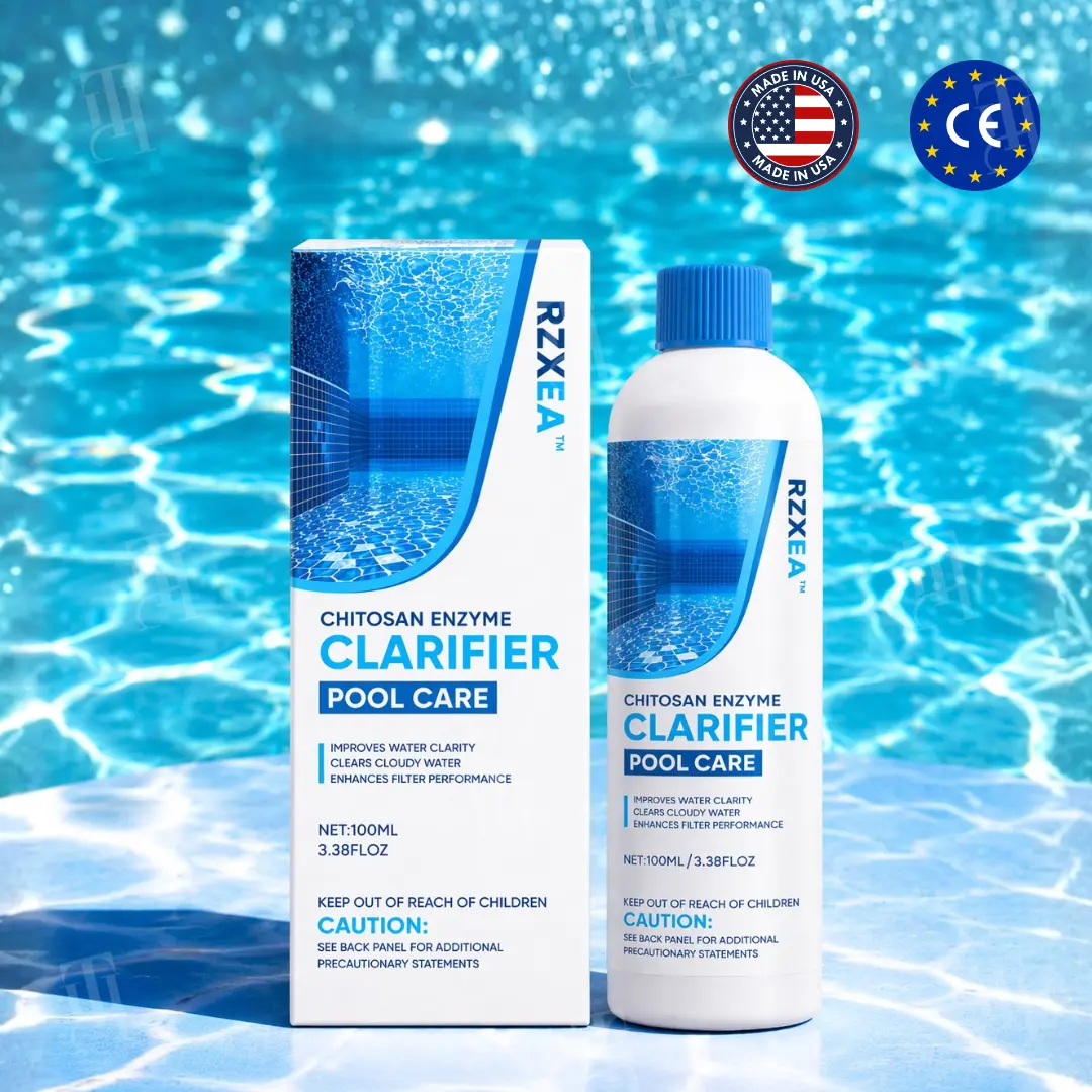 🏊♂️ Swim-Ready by Tomorrow! | ✨ 24-Hour Water Magic! | RZXEA™ Chitosan Enzyme Clarifier