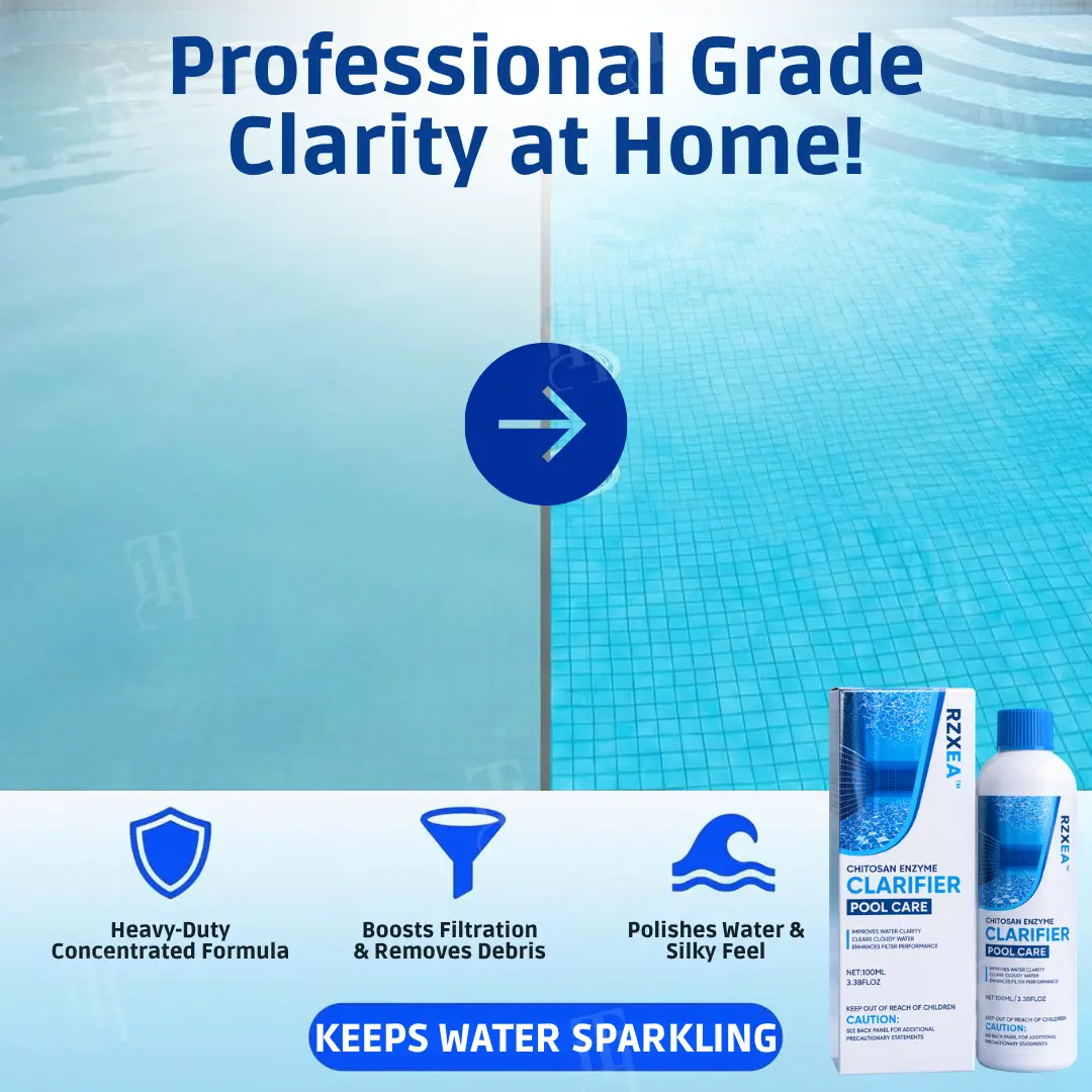 🏊♂️ Swim-Ready by Tomorrow! | ✨ 24-Hour Water Magic! | RZXEA™ Chitosan Enzyme Clarifier